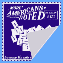 More Americans Voted By Mail In2020 Because Its Safe And Common Sense GIF - More Americans Voted By Mail In2020 Because Its Safe And Common Sense Usps GIFs
