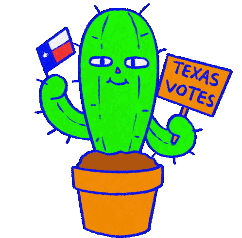 Texas Votes Texas Sticker - Texas Votes Texas Tx Stickers