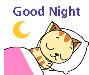 Good Night Good Night Cat Sticker - Good Night Good Night Cat Cat Stickers