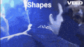 a man 's back is shown with the words shapes below him