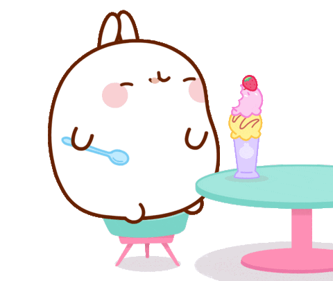 Molang Eat Sticker - Molang Eat Stickers