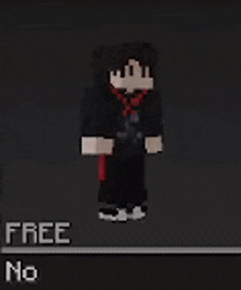 a minecraft character with a scarf around his neck is free to download