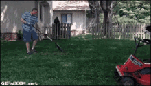 Landscaping GIF - Landscaping Mowing Dog GIFs