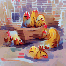 Confused Chickens Virtualdream GIF