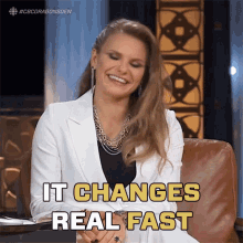 It Changes Real Fast Michele Romanow GIF - It Changes Real Fast Michele Romanow Dragons Den GIFs