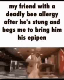 Bee Meme GIF - Bee Meme Bee Allergy Meme GIFs