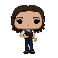 a pop figure is holding a clipboard with a to do list on it