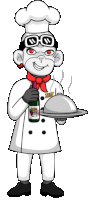 Chef Cooking Sticker - Chef Cooking Culinary Stickers