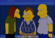 Miss You Guys GIF - Miss You Guys Simpsons GIFs