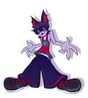 a drawing of a cartoon character with the name vixttwo