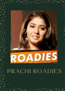 a picture of a woman with the words roadies on it