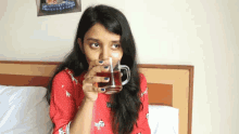 Drinking Ayushi Singh GIF - Drinking Ayushi Singh Creations To Inspire GIFs