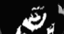 a black and white drawing of a person 's face with sunglasses