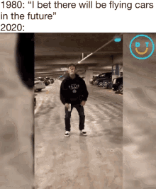 I Bet There Will Be Flying Cars In The Future Backflip GIF