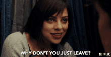 Why Dont You Just Leave Go Away GIF - Why Dont You Just Leave Go Away Get Out GIFs