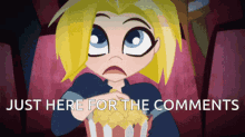 Popcorn Supergirl GIF - Popcorn Supergirl Comments GIFs