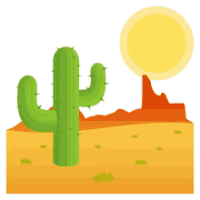 desert travel joypixels cactus sun