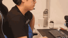 Looking Into A Screen Smoothie GIF
