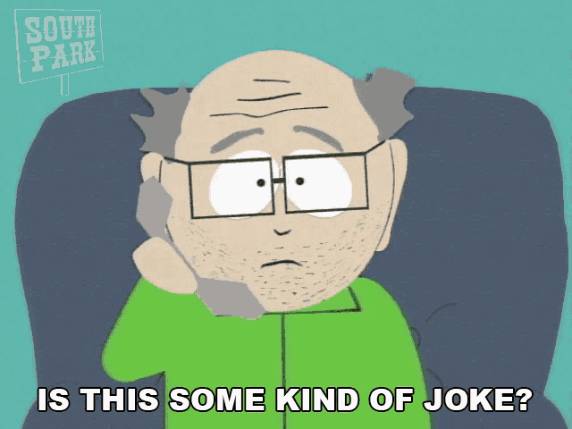 a cartoon character from south park talking on a cell phone