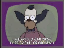 Krusty Event GIF - Krusty Event Endorse GIFs