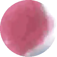 a pixel art of a pink and white circle