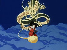 Kid Goku Shenlong GIF - Kid Goku Shenlong Dragon Ball GIFs