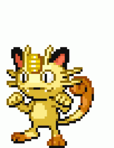 Meowth Pokemon Sticker - Meowth Pokemon Spring - Discover & Share GIFs