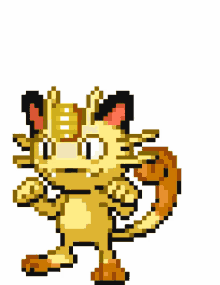 meowth pokemon spring cat happy