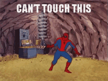 Spiderman Cant Touch This GIF