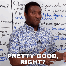 Pretty Good Right James GIF - Pretty Good Right James Jamesesl English Lessons GIFs