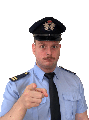 Inspector Bac You Sticker - Inspector Bac You Pointing Stickers