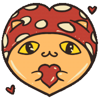 Heart Shapped Love Sticker - Heart Shapped Heart Love Stickers