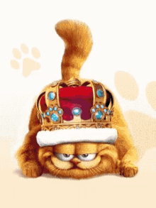 Garfield Crown GIF - Garfield Crown Sparkle GIFs