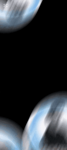 a blue and white swirl on a black background with the number 8 on the bottom