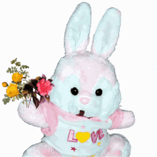 Hi Pink Rabbit GIF - Hi Pink Rabbit Good Morning GIFs