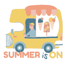 ice cream truck ice cream summer hot weather