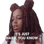 Its Just Hard You Know Amina Sticker - Its Just Hard You Know Amina Virgins Stickers