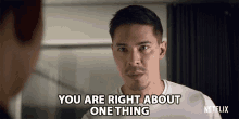 You Are Right About One Thing Lewis Tan GIF