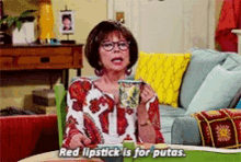 One Day At A Time Lydia GIF - One Day At A Time Lydia Red Lipstick GIFs