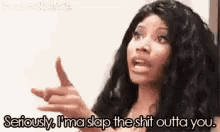 Nicki Minaj Slap GIF - Nicki Minaj Slap Shit GIFs