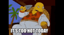 Simpsons Too GIF - Simpsons Too Hot GIFs