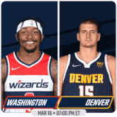 Washington Wizards Vs. Denver Nuggets Pre Game GIF - Nba Basketball Nba 2021 GIFs