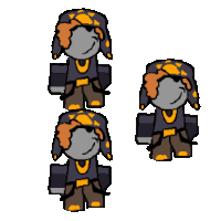 three cartoon characters are standing next to each other with a white background .