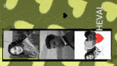a picture of a man and woman with the name heval