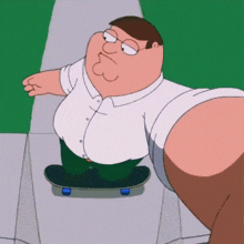 Peter Griffin Catching A Vibe Skateboard GIF - Peter Griffin Catching A Vibe Skateboard Skate GIFs
