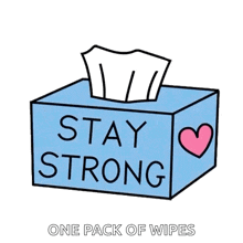Stay Strong Dont Cry GIF - Stay Strong Dont Cry Tissue Box GIFs