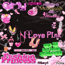 girly angel hungry for mcdonald 's and attention fashion princess slay