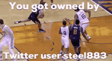 You Got Owned By Twitter User Steel883 Dunking GIF - You Got Owned By Twitter User Steel883 Dunking Nba GIFs