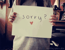 Sorry? GIF - Sorry Heart Apology GIFs