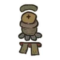 a drawing of a monster with the letter t visible